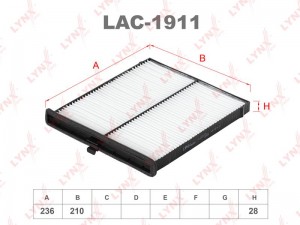 Фильтр салонный LAC-1911 LYNXAUTO