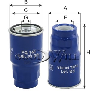 Фильтр топливный FG141 FG 141 GOODWILL