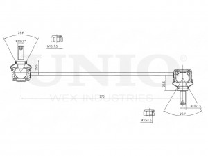 Стойка стабилизатора передняя SSP-50001 UNIO
