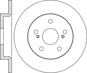 Диск тормозной TOYOTA CAMRY V70/RAV 4 18-/LEXUS NX 14-  RN1445 RN1445 NIBK