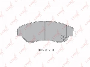 Колодки тормозные дисковые передние BD-4414 LYNXAUTO