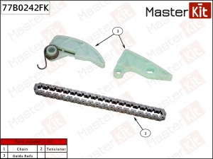 Комплект цепи масляного насоса MITSUBISHI Lancer X/Outlander 2.0 4B11 07- MASTER 77B0242FK MASTER KIT