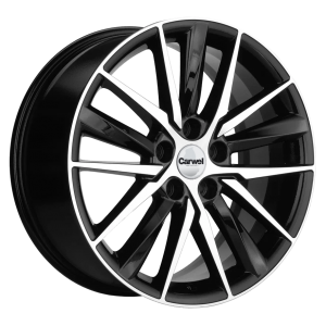 Carwel Алдан 18.0 / 8.0J PCD 5x112.00 ET 39.00 ЦО 66.60 Литой / Черный глянцевый 110184 CARWEL
