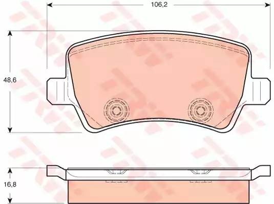 FORD GALAXY (2006>)/ VOLVO S80 (2006>) GDB1685 TRW