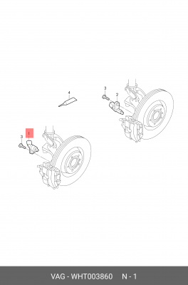 SEAT IBIZA /SKODA FABIA /VW A2 WHT 003 860 VAG