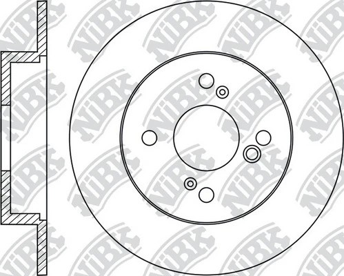 RN1955 диск тормозной задний!\ Suzuki Swift 1.2-1.3i 10> RN1955 NIBK