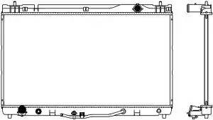 Радиатор TOYOTA Camry (01-) охлаждения двигателя SAKURA 34611034 SAKURA