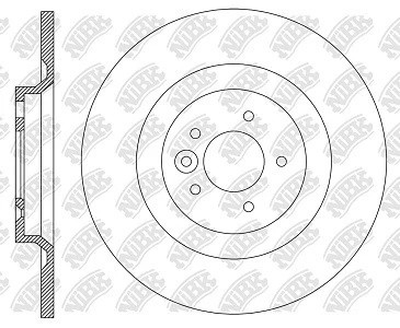 Диск тормозной VOLVO XC40 (536) GEELY Monjaro (KX11),Xingyue,Tugella задний (1шт RN2335 NIBK