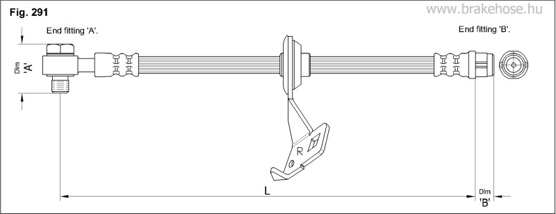 Шланг тормозной передний FT4086 FT4086 K K