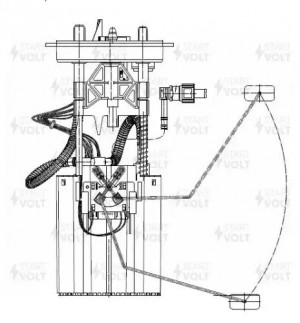 Модуль топливного насоса для а/м VAG Tiguan I 07-/Q3 11- 2.0 TDI с 2011г. SFM159 SFM 1592 START VOLT