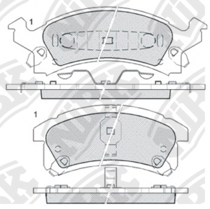 Колодки тормозные CADILLAC Seville (99-04) передние (4шт.) NIBK PN0311 NIBK