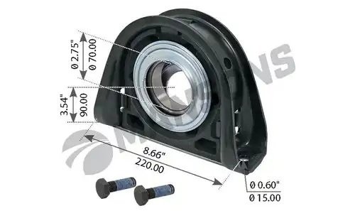 подшипник подвесной !(мр) d=70 \Volvo 120881 MANSONS