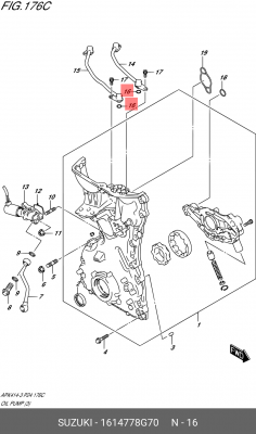 Кольцо SUZUKI 16147-78g70 16147-78G70 SUZUKI