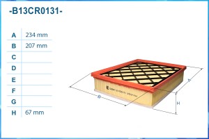 Фильтр воздушный B13CR0131 B13CR0131 CWORKS
