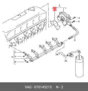 прокладка вакуумного насоса!\ VW Phaeton/Touareg/Transporter 070 145 215 VAG