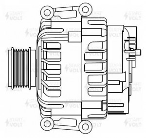 Генератор для а/м VAG Tiguan II 16- 2.0TSI/Kodiaq 16- 1.4TSI/2.0TSI 180A LG 1822 LG 1822 START VOLT