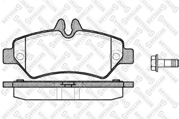 колодки дисковые задн. \MB Sprinter 209CDi-324CDi, VW Crafter 30/35 1257000SX 1257-000-SX STELLOX
