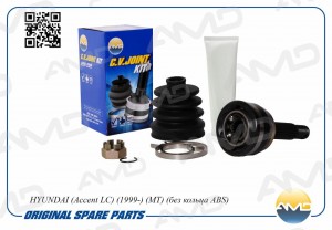 ШРУС наружный (T25/T22) без кольца ABS HYUNDAI Accent LC, 1999-, MT, без кольца  AMD.SH113 AMD