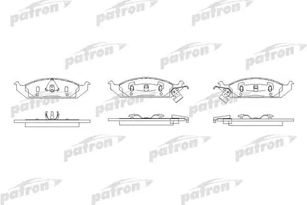 Колодки тормозные CHRYSLER Neon передние (4шт.) PATRON PBP1254 PATRON
