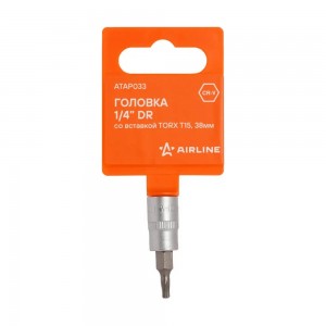 Головка 1/4 со вставкой TORX T15, L=38мм (ATAP033) ATAP033 AIRLINE