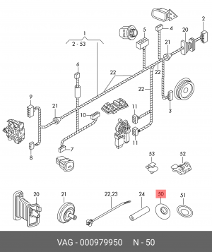 AUDI A5/S5 CABRIO (2010>) тканевая 000 979 950 VAG