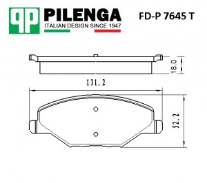 Колодки тормозные диск.усиленные POLO SEDAN, RAPID, FABIA FD-P7645T FDP7645T PILENGA