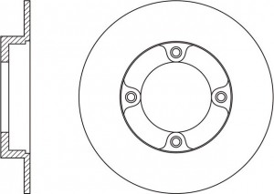 Диск тормозной CHEVROLET SPARK 05-/DAEWOO MATIZ 98-  RN1546 RN1546 NIBK