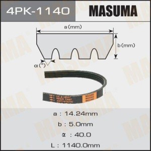 ремень поликлиновой! 4PK1140\ BMW E46 2.0TD 01> 4PK-1140 MASUMA