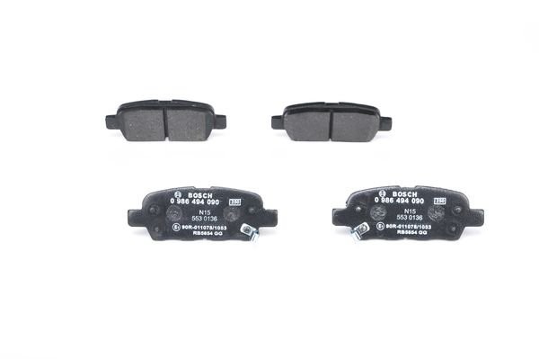 Колодки тормозные 0986494090 0 986 494 090 BOSCH