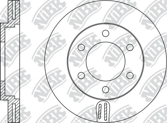 Диск тормозной MITSUBISHI L200 05- передний D293мм RN1247 RN1247 NIBK