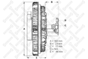 муфта вентилятора!\ MB W463 3.0-3.2 M103/M104 90> 30-00411-SX STELLOX