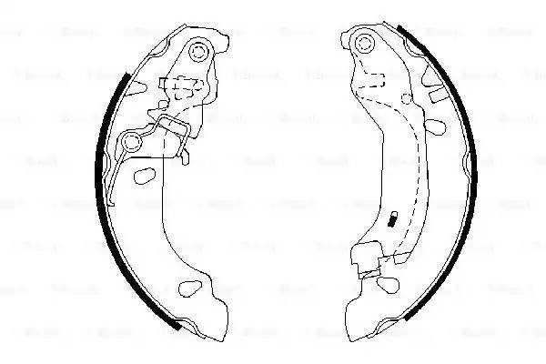 Колодки тормозные барабанные 0 986 487 669 BOSCH
