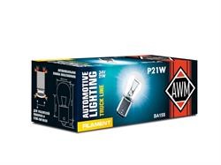 Лампа подсветки P21W 24V 21W "AWM"  10шт 410300022 AWM