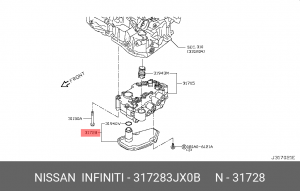 Фильтр масляный 31728-3JX0B 31728-3JX0B NISSAN
