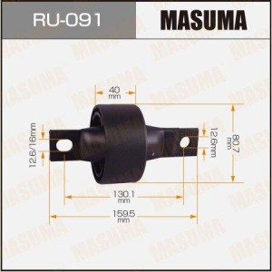 сайлентблок продол. рычага!\ Honda Civic 91-95/Concerto,Rover 200/400 89-95 RU-091 MASUMA