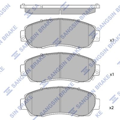 Тормозная колодка SP4282 SP4282 SANGSIN