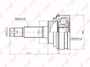 TOYOTA CAMRY/CARINA/CELICA 1.8/2.0/i/D CO-7508 LYNXAUTO