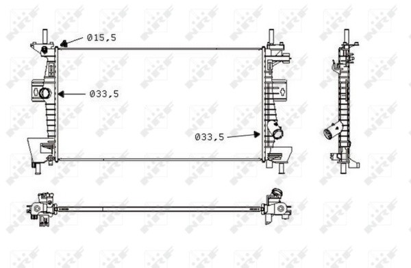 FORD FOCUS III 58487 NRF