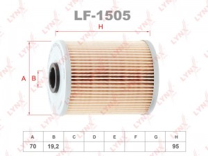 фильтр топливный!\ Opel Astra/Omega/Vectra/Signum 1.7TD/Di/DTi-3.0CDTi 97> LF-1505 LYNXAUTO