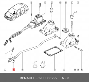 Втулка  8200038292 8200038292 RENAULT