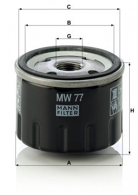 FIAT CINQUECENTO (1991-1998) MW 77 MANN FILTER