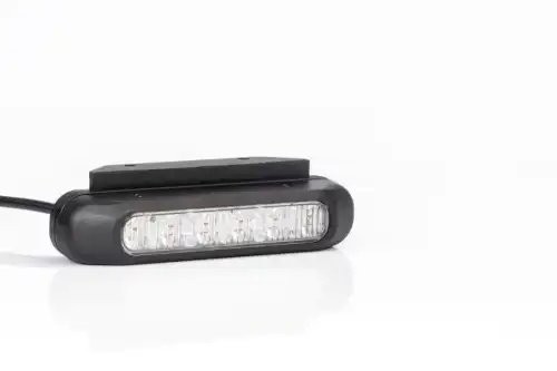 фонарь сигнальный! LED желтый, 132,7x35,4, с кронштейном, проводом 1,0м\ Univers FT200LED FRISTOM