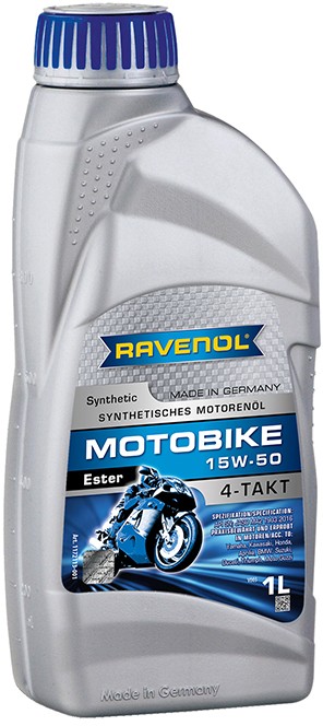 Масло моторное для 4-х тактных двигателей RAVENOL ESTER 4T 15W50 синт.1л 1172113-001 RAVENOL