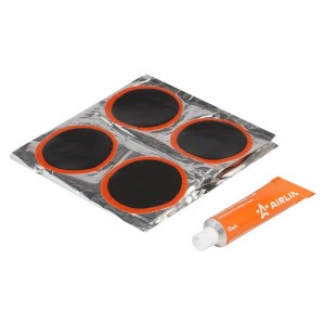 Ремкомплект для камер, заплатки круглые D50 мм - 16 шт., клей-активатор 12мл (AT ATRS104 AIRLINE