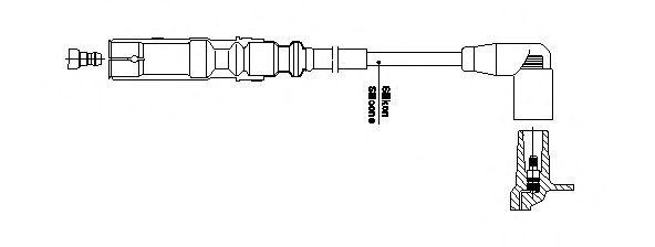 провод высоковольтный!\ Audi A3/A4 1.6i 94-04, VW Passat/Bora/Golf 1.6-2.0 96-12 1A32E26 BREMI