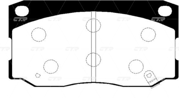 Колодки тормозные HYUNDAI County 2004 ~ / E-County 2004 ~ / HD72 2004 ~ 2009 / H GK0482 CTR
