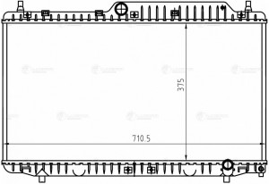 Радиатор охл. для а м Chery Fora (A21) (06-) (LRc 3005) LRC 3005 LUZAR
