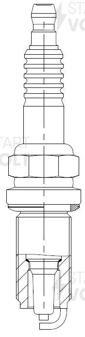 Свеча зажигания для а/м Citroen C4 (04-)/Peugeot 307 (00-) 1.6i/2.0i (VSP 2001) VSP 2001 START VOLT
