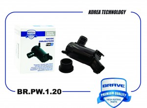 Насос омывателя стекол BR.PW.1.20 98510-1C500 Solaris 10-, Getz 02-, Rio 11-, Ce BR.PW.1.20 BRAVE