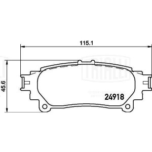 Колодки тормозные дисковые задние PF 4113 TRIALLI